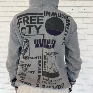 Free City zip up hoodie